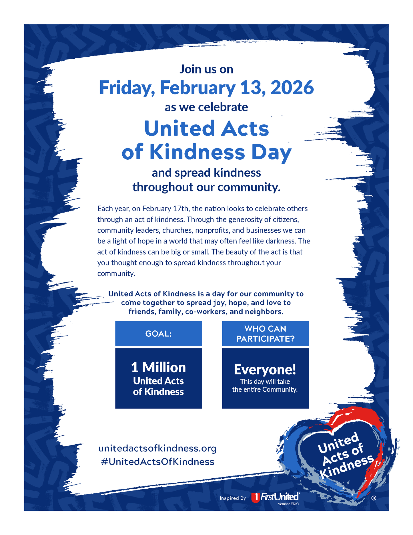 United Acts of Kindness - Flyer (Pack of 10)