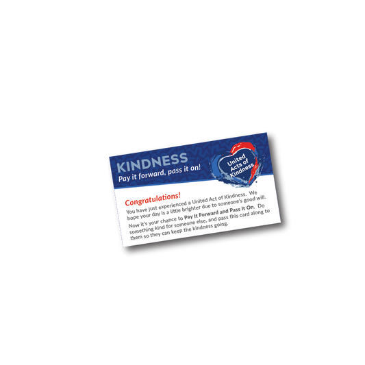 United Acts of Kindness - Pay It Forward Card (Pack of 50)