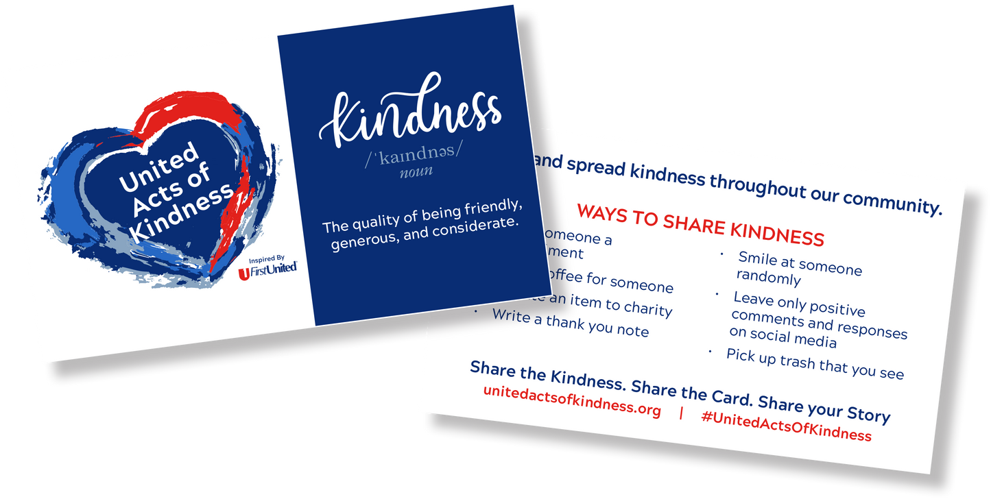 United Acts of Kindness - Ways To Share Cards (Pack of 50)