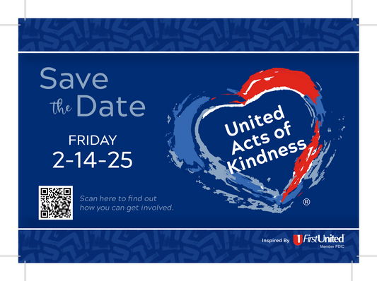 United Acts Of Kindness - "Save The Date" Postcard (Pack of 50)
