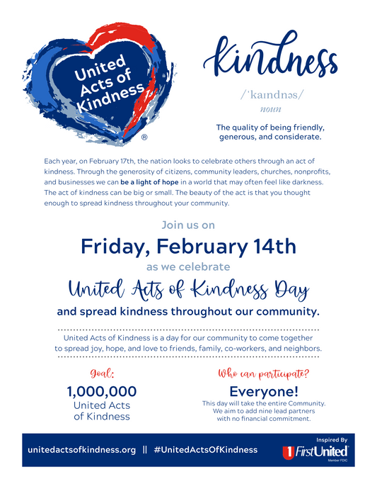 United Acts of Kindness - Flyer (Pack of 10)